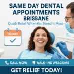 Same day dental appointments Brisbane - Emergency dentist examining patient