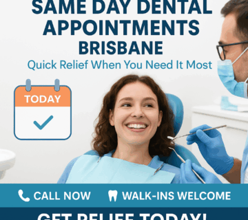 Same day dental appointments Brisbane - Emergency dentist examining patient